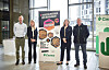 De g. à d. : Jean Muller (Moulins de Kleinbettingen), Anne-Sophie Zimmer (Nutritionniste), Véronique Schmitt (Cactus S.A.) et Nicolas Dresse (Cactus S.A.)