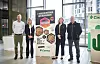 De g. à d. : Jean Muller (Moulins de Kleinbettingen), Anne-Sophie Zimmer (Nutritionniste), Véronique Schmitt (Cactus S.A.) et Nicolas Dresse (Cactus S.A.)
