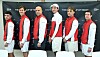 La sélection nationale au grand complet. De g. à d. : Aaron Gil Garcia, Alex Knaff, Gilles Muller, Chris Rodesch, Louis Van Herck et Raphaël Calzi.