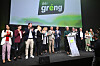 Les candidats déi gréng ont été applaudis par les personnes présentes aux Rotondes hier soir.