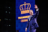 Le Grand-Duc est monté sur la scène installée au Glacis pour prononcer un dernier discours avant le spectacle. (Photo SIP / Claude Piscitelli)
