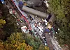 Une vue aérienne de la catastrophe ferroviaire de Zoufftgen, le 11 octobre 2006.