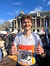 Ruben Querinjean pouvait avoir le sourire à l'issue d'un premier 5 km sur route très réussi.