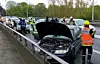 Plusieurs véhicules sont impliqués dans cette collision à la chaîne.
