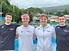 Rémi Fabiani, Julien Henx, Ralph Daleiden et Pit Brandenburger ont le sourire avant de se lancer dans le grand bain nippon.