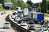 L'accident a eu lieu au niveau du Marques Avenue de Talange. Une voiture et deux poids lourds sont impliqués. (Photo d'ilustration : RL/Karim Siari)
