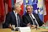 Jean Asselborn, le ministre des Affaires étrangères (ici à côté de l'ex-ministre roumain George Ciamba), déplore «le démantèlement de la solution à deux États» (photo : Didier Sylvestre).