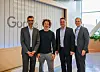 Xavier Bettel a été accueilli par Sundar Pichai, le directeur général de Google (à g.), Sergey Brin, le cofondateur de Google (en t-shirt), et Kent Walker, le président en charge des Affaires mondiales.