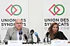 La délégation était menée par les présidents du LCGB et de l'OGBL, Patrick Dury et Nora Back. (Photo archives editpress/hervé montaigu)