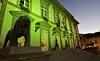 L'hôtel de ville sera encore illuminé en vert vendredi.
