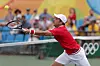 Gilles Muller est sorti victorieux de sa bataille face à Jerzy Janowicz, hier à Rio.