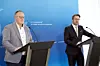 Paulette Lenert revient au meilleur de sa forme, a assuré Romain Schneider, aux côtés de Xavier Bettel.