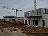 Chantier de la ZAC de Cantebonne, EPA Alzette-Belval, le 14 mars 2025. Batigère y construit 53 logements.