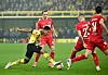 Olesen (à l'arrière plan) n'a pas pu empêcher Bellingham et Dortmund de s'éclater, samedi.