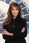 Le premier portrait officiel de Melania Trump. (Photo : AFP)