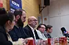 Le président de l'OGBL, André Roeltgen (au c.), se dit prêt à discuter d'une hausse échelonnée du SSM