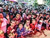 Il y avait foule lors de la présentation du nouveau maillot du FC Metz pour la saison 2025-2026, aux Frigos.
