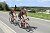 Bob Jungels et Tobias Foss (qui mène ici), sont restés intercalés pendant une grosse cinquantaine de kilomètres (Photo : AFP).