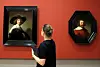Des tableaux de Rembrandt au Louvre à Paris dans le cadre de l'exposition des chefs-d’œuvre de la collection Leiden, le 17 février 2017.