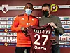 Jean-Armel Kana-Biyik, en compagnie de Philippe Gaillot, a été le premier des quatre nouveaux joueurs à rejoindre le FC Metz cet hiver. Photo RL/J.-S. G.