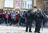 A Thionville, devant le lycée Hélène-Boucher, la manif a tourné à l'affrontement avec la police. (photo Le Républicain Lorrain/Pierre Heckler)