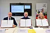 Le président du Conseil d’administration de FES, Marc Lebrun, le ministre du Travail, Georges Mischo, et la directrice de l’Adem, Isabelle Schlesser.