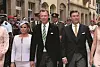 Sébastien au côté de ses parents Henri et Maria Teresa, à l'occasion de la dernière Fête nationale. (archives Julien Garroy/Editpress)