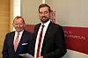 Le président de la Chambre des députés, Fernand Etgen (à g.), et Yves Cruchten (LSAP) ont lancé la campagne nationale sur la Conférence sur l’avenir de l’Europe.