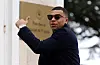Kylian Mbappé à son arrivée à Clairefontaine, lundi.