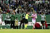 Alain Durieux dans le grand monde (ici Sporting Lisbonne - LASK). (photo Record/Luis Neves)