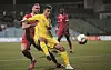 Junior Moraes, ici en duel avec Maxime Chanot, pourrait bien permettre au Luxembourg de récupérer les trois points de la victoire.