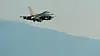Un avion de chasse F16.
