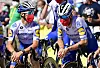 Bob Jungels, ici aux côtés de son coéquipier et ami, Julian Alaphilippe, n'a pas été vernis dimanche.
