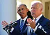 Le président américain Barack Obama assiste à un discours du vice-président Joe Biden à la Maison Blanche, le 21 octobre 2015.