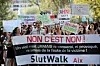 Manifestation 'Slut Walk', à Aix-en-Provence, le 6 octobre 2012.