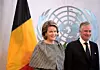 Le roi Philippe et son épouse, la reine Mathilde, étaient présents au siège de l'ONU. Il a exhorté mercredi les États du monde à mieux protéger les enfants dans les situations de conflit.