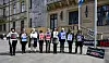 Présentes en continu durant deux jours devant la Chambre des députés, les manifestantes espèrent sensibiliser les politiques luxembourgeois à la situation des Gazaouis. (Photos : julien garroy)