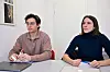 Pratiquant tous deux l’escalade, Aleks Panzone et Roxanne Flick ont pour mission de développer ce sport au Luxembourg.