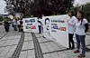 La banderole déployée par Greenpeace à l'entrée du centre Barblé à Strassen n'a pas plu.