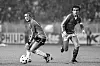 Johan Neeskens, ici face à Michel Platini.