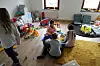 En plus des activités organisées par la commune, des espaces sont dédiés aux enfants comme cette salle de jeux.