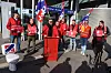 L'action syndicale s'est déroulée au Kirchberg.