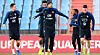 Les Bleus, à l'image de Florian Thauvin (au milieu) restent prudents et ne sous-estiment pas le Luxembourg.