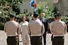 Le ministre canadien de la Défense nationale, David J. McGuinty, a été reçu avec les honneurs militaires.