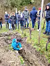 Sur le Palmberg (Ahn), cette terre grise jaunâtre qui intéresse l’expert Rodrigo Laytte est idéale pour la vigne.