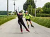 Les sportifs profitent d’être deux pour se relayer en tête, comme les cyclistes.