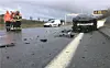 Le choc a été violent. Ce tronçon de l'A13, entre Dudelange et Mondorf-les-Bains, a été fermé à la circulation le temps de permettre aux secours d'intervenir.