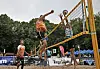 Colin Hilbert et Steve Weber, duo vainqueur de la compétition, en pleine action.