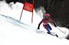 Matthieu Osch los du slalom géant des JO de Pyeongchang, dimanche.
