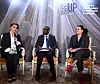La Grande-Duchesse, ici à côté du prix Nobel Denis Mukwege, s'engage dans une nouvelle cause : un forum international est prévu sur la question en mars (Photo : Hervé Montaigu).